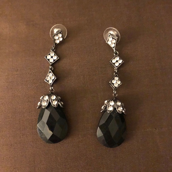 Dangle Black Earrings - 2 pairs - Picture 5 of 13